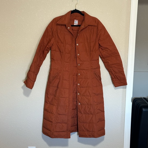 Orange Long-Line Vintage Winter Coat • Frostline Kits - Picture 2 of 7